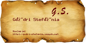 Gödri Stefánia névjegykártya